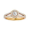 Sarah Solitaire Halo Ring