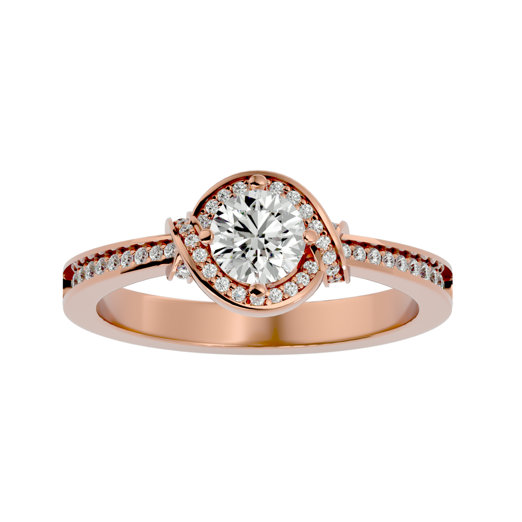 Scarlett Solitaire Halo Ring