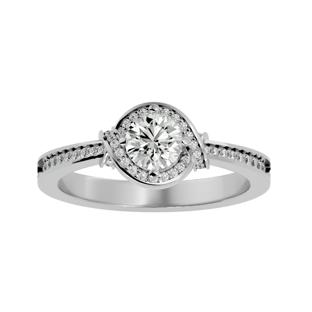 Scarlett Solitaire Halo Ring
