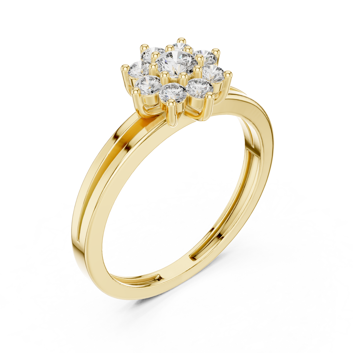 Deborah Round Solitaire Ring