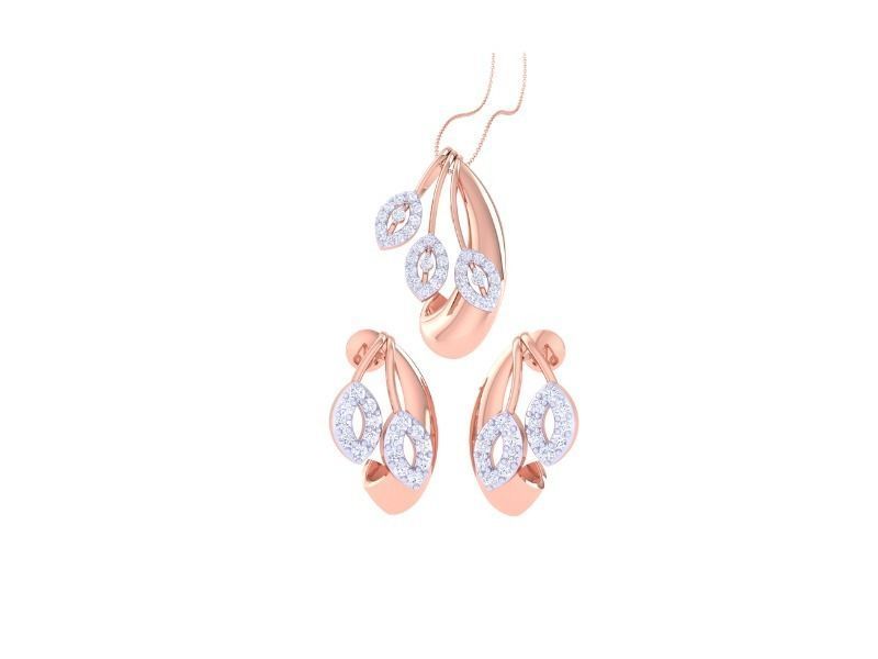 Madelyn Diamond Pendant Set