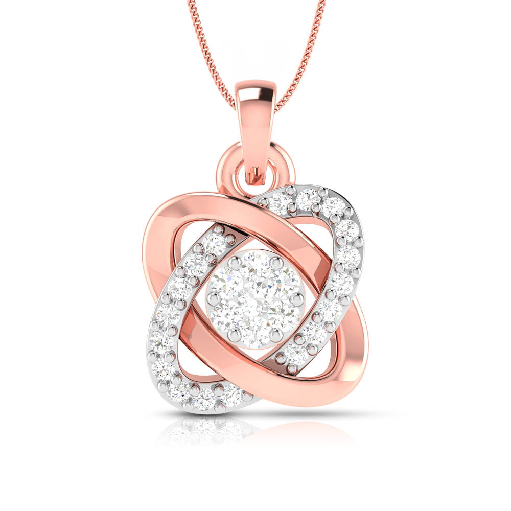 Ruby Diamond Pendant Set