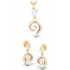 Kaia Diamond Pendant Set