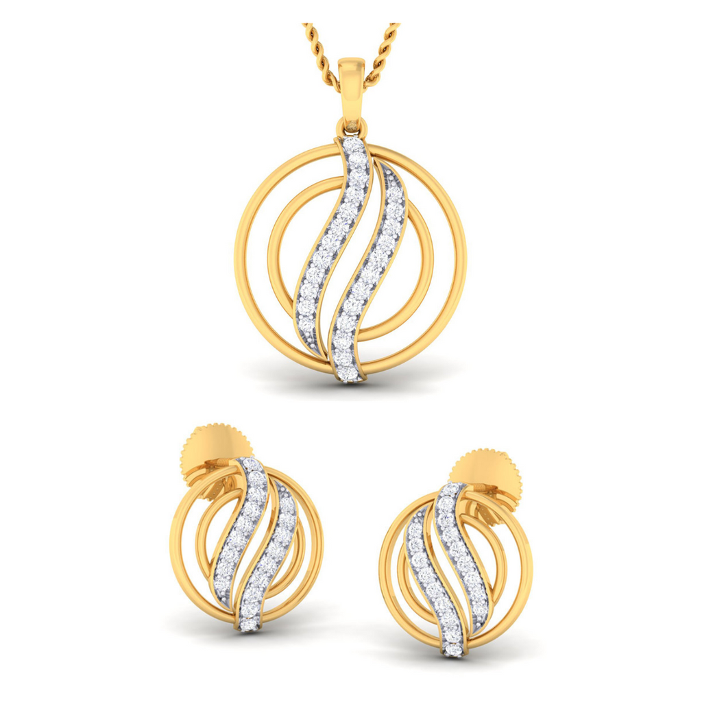 Airis Diamond Pendant Set