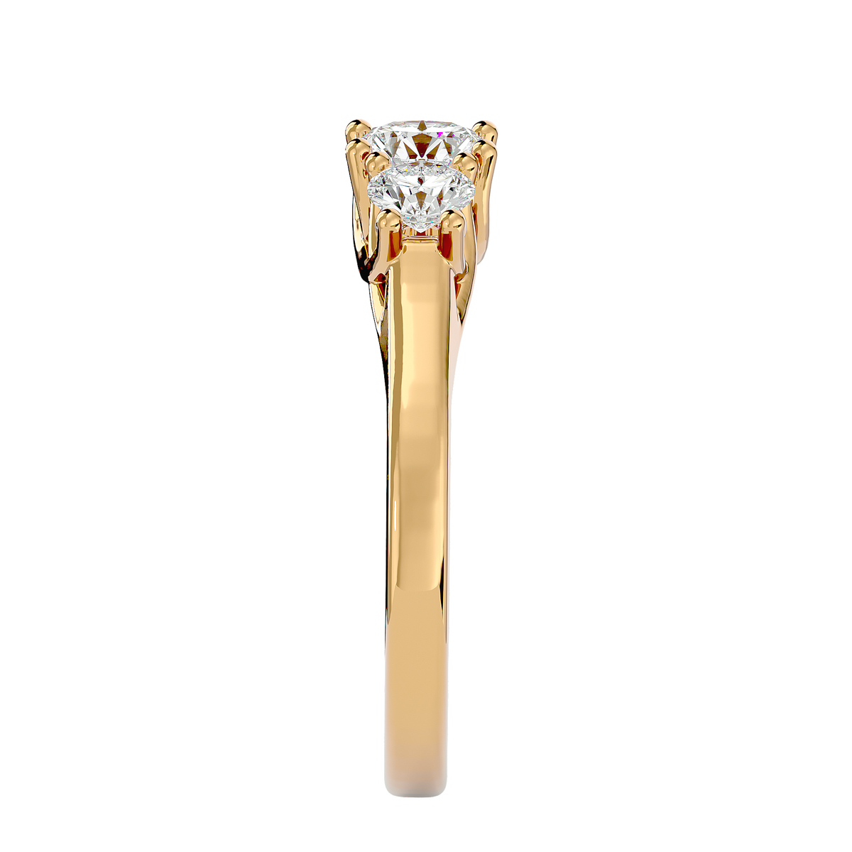 Zoe Timeless Three Stone Diamond Ring