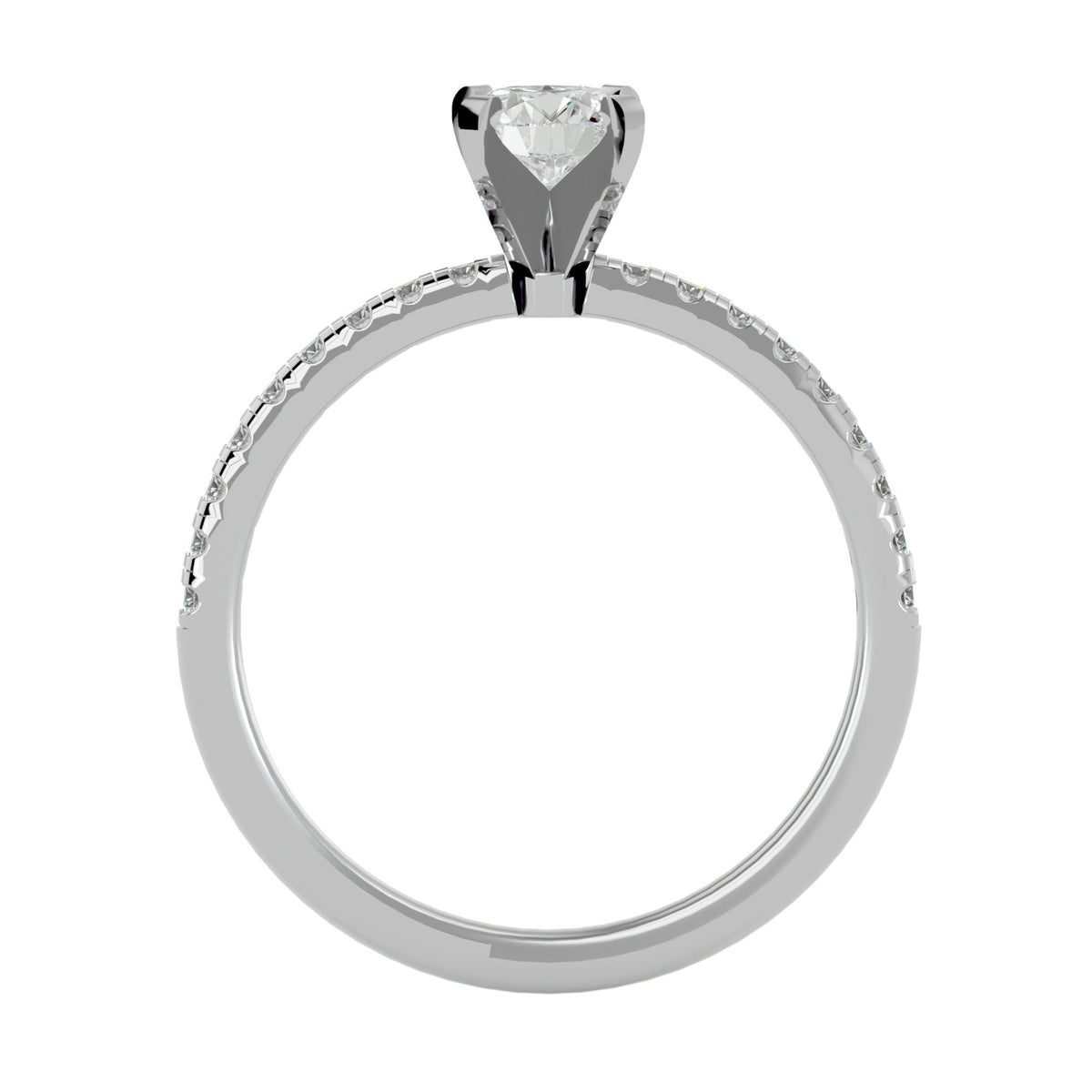 Guadalupe Round Solitaire Ring