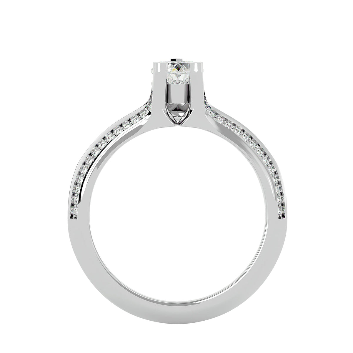 Liana Heart Solitaire Ring