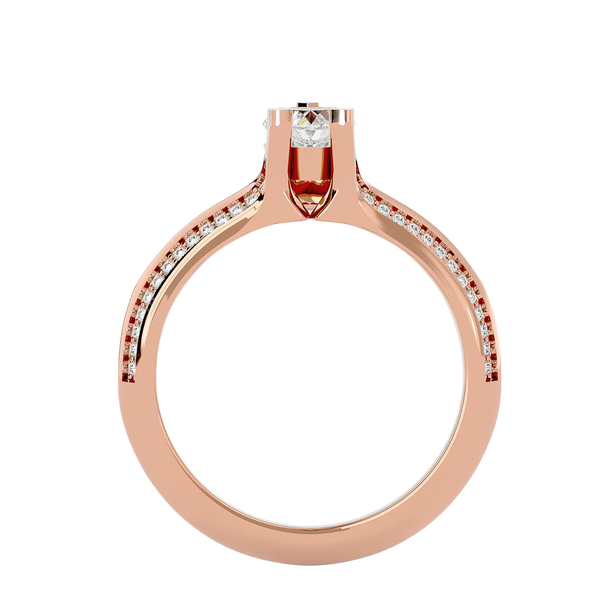 Liana Heart Solitaire Ring