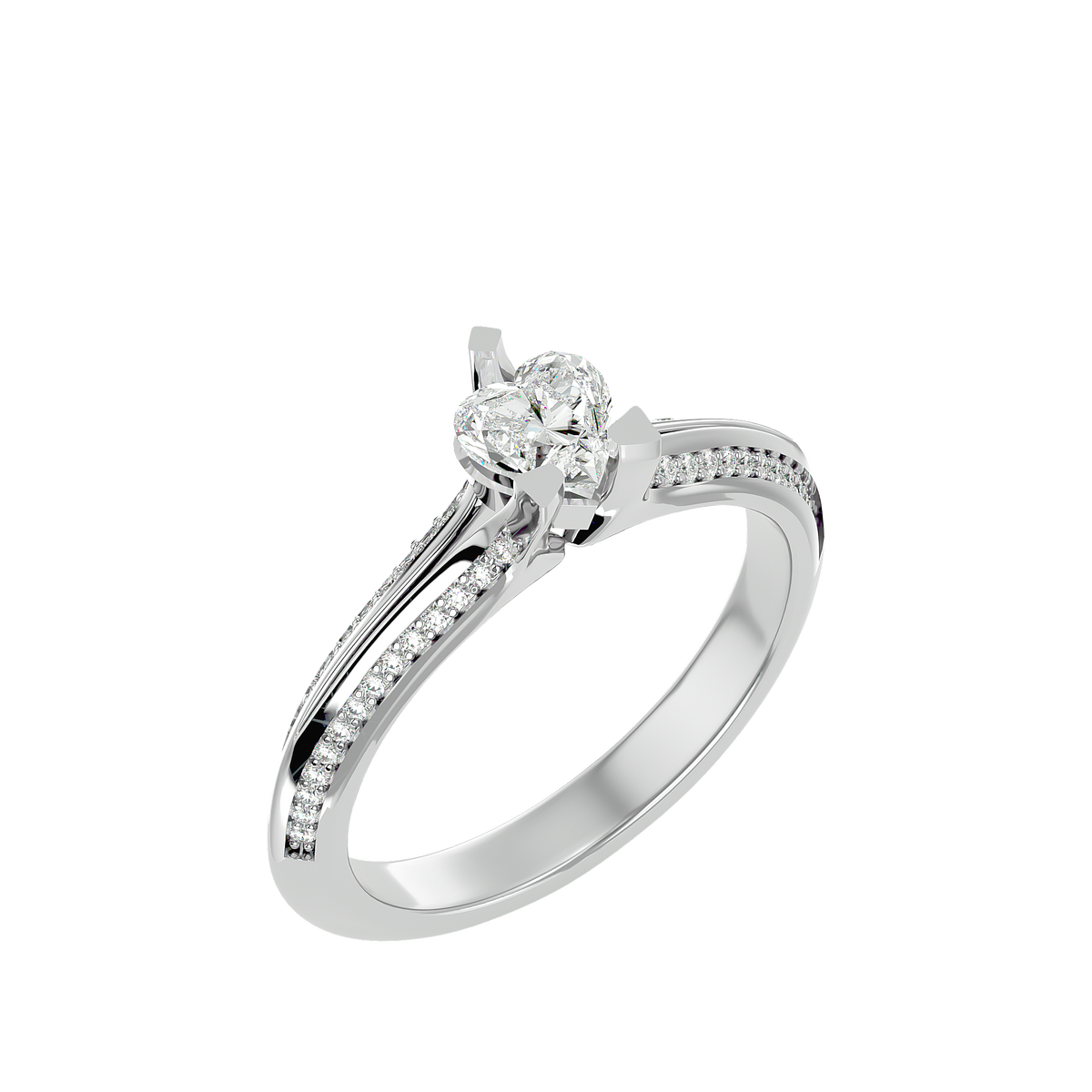 Liana Heart Solitaire Ring