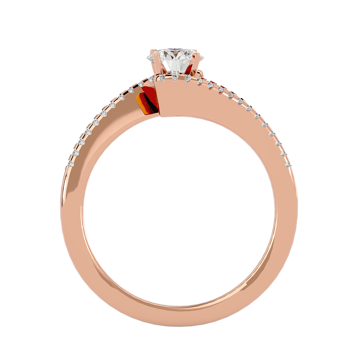 Dayana Round Solitaire Ring