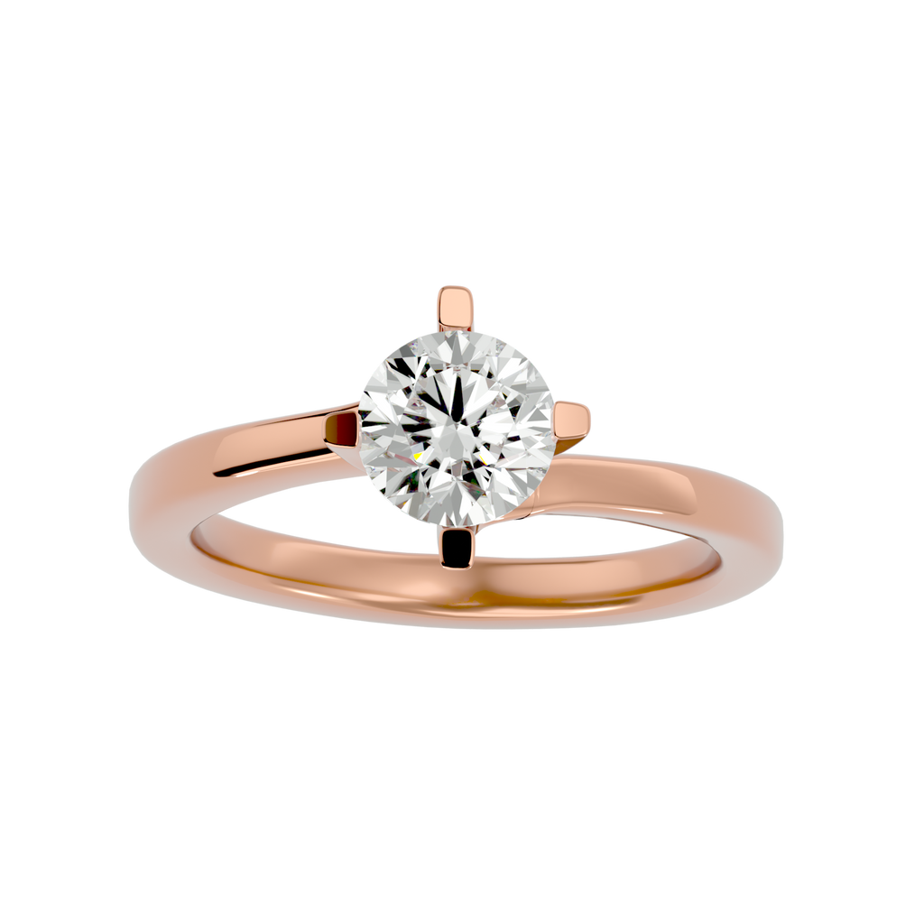 Della Round Solitaire Ring