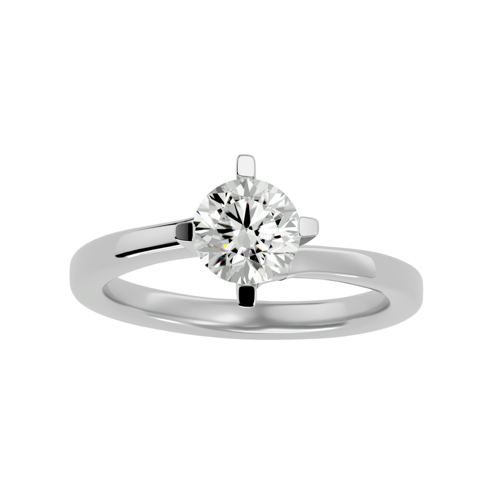 Della Round Solitaire Ring