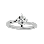 Della Round Solitaire Ring