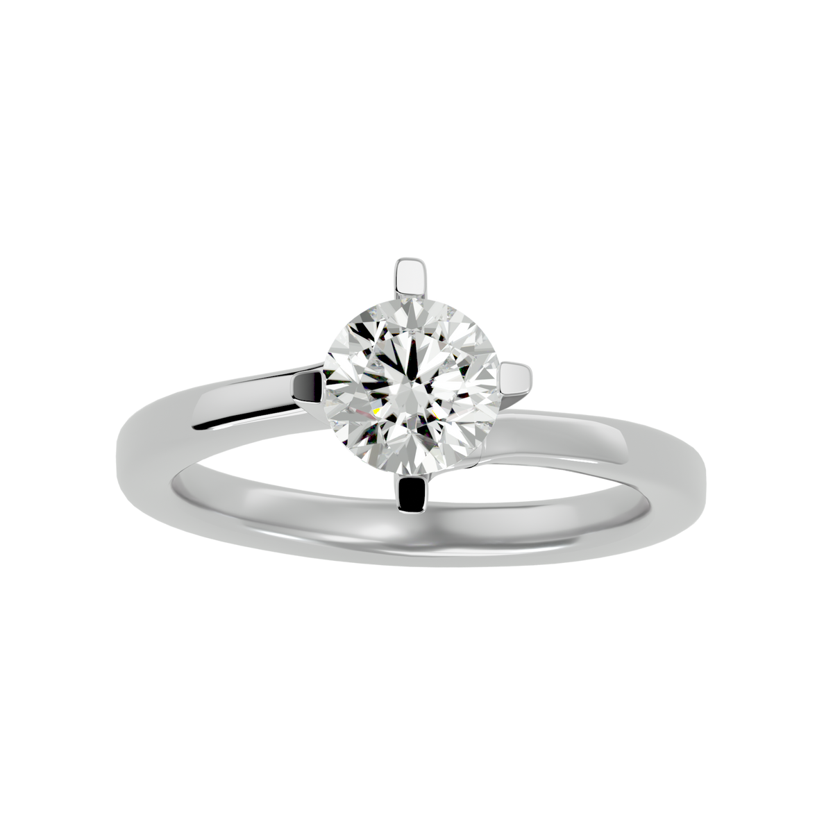 Della Round Solitaire Ring