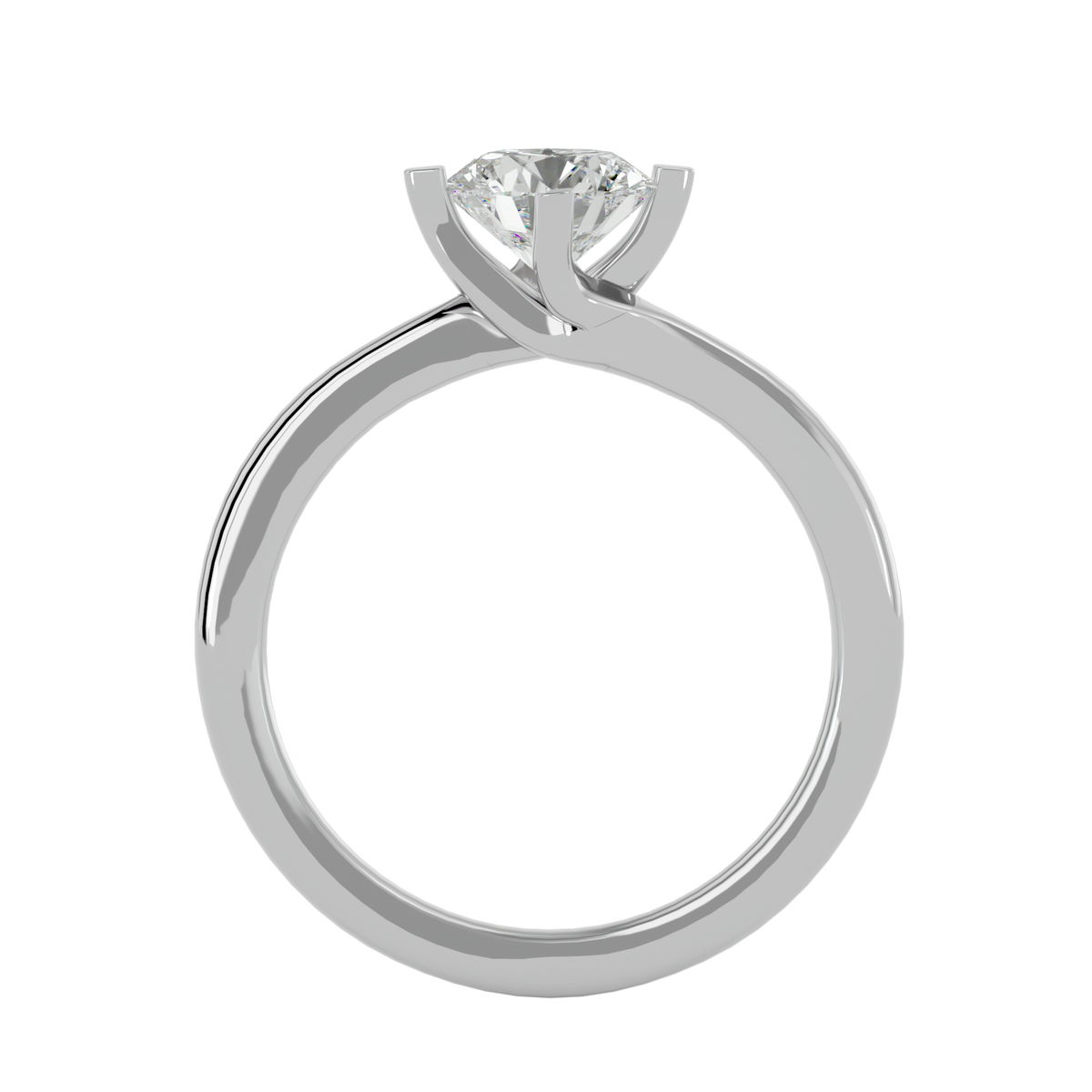 Della Round Solitaire Ring
