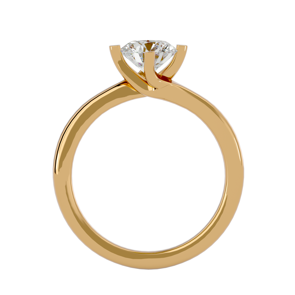 Della Round Solitaire Ring