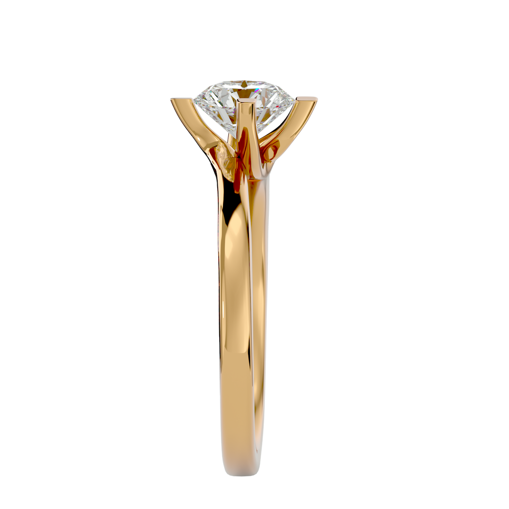 Della Round Solitaire Ring