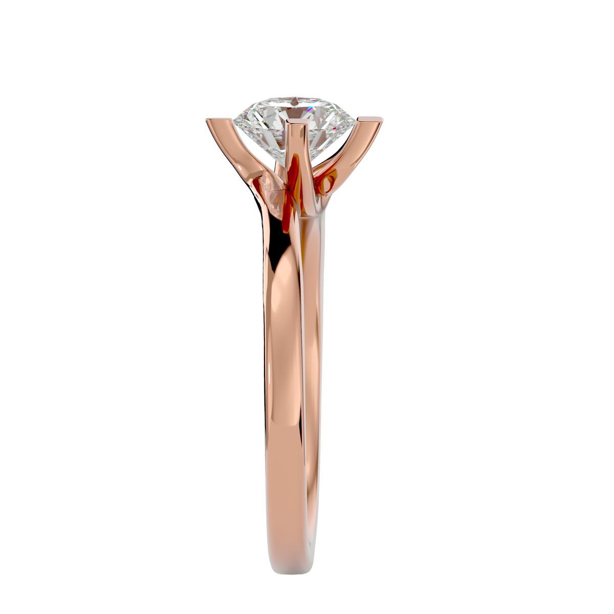 Della Round Solitaire Ring