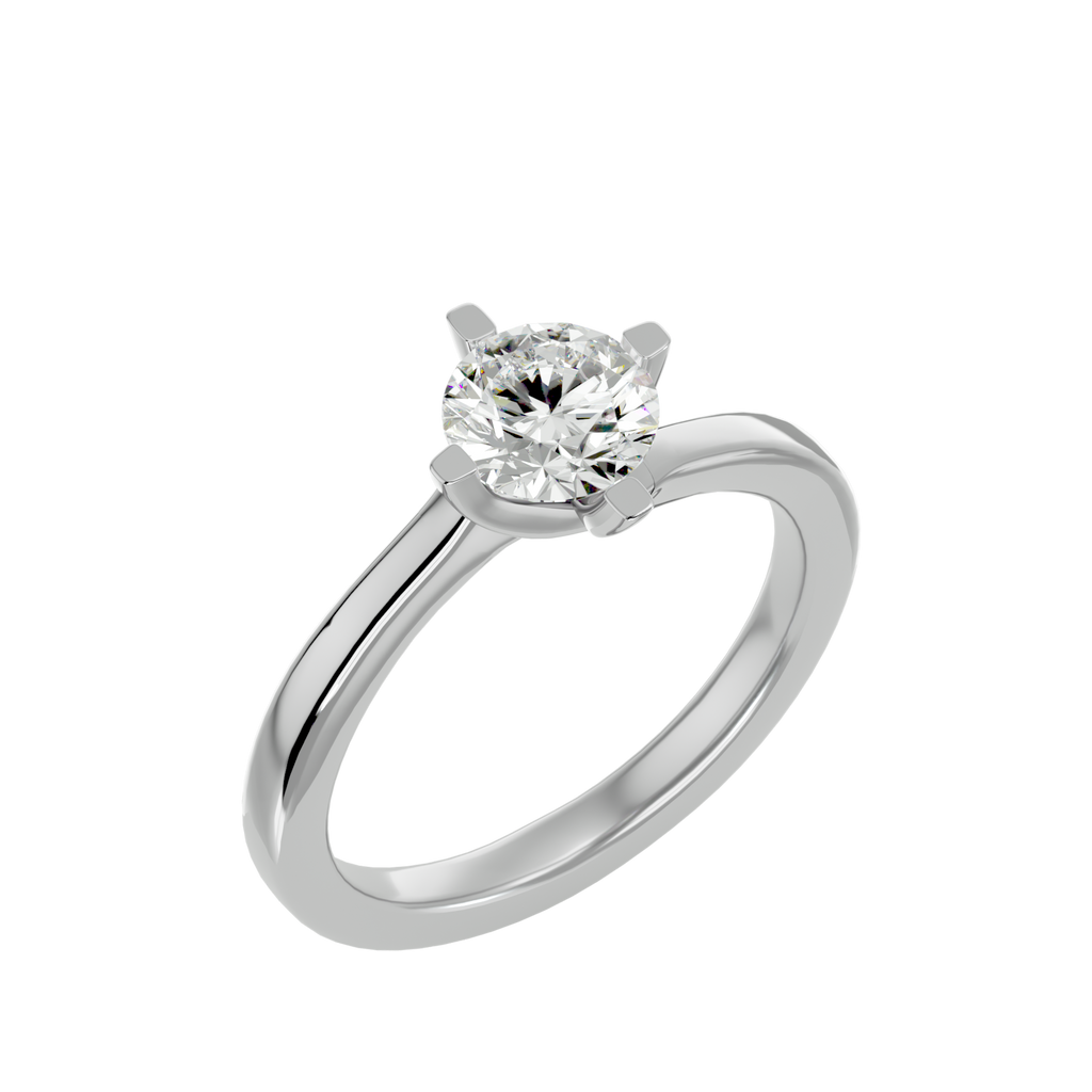 Della Round Solitaire Ring