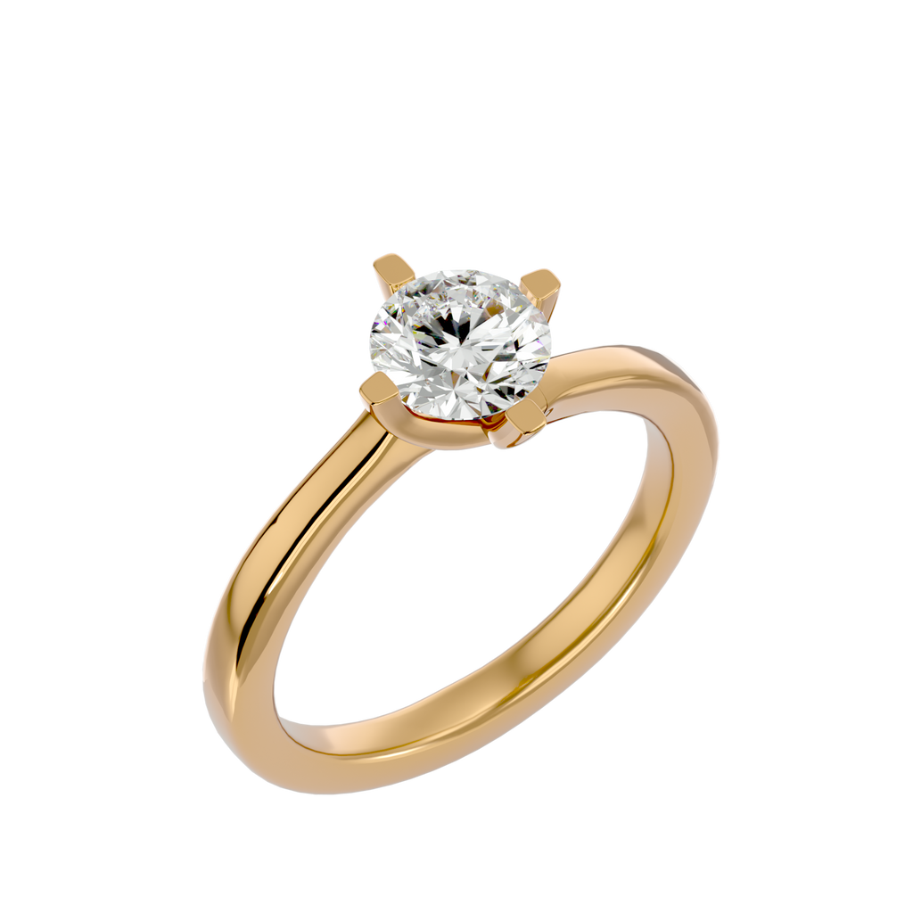 Della Round Solitaire Ring
